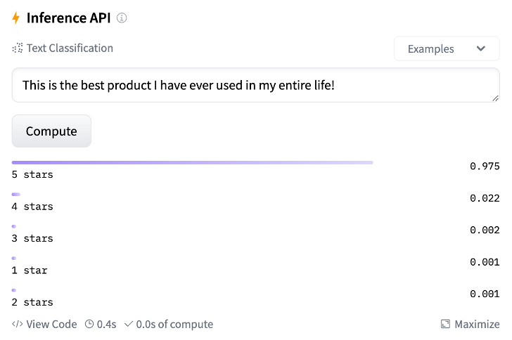 inference API